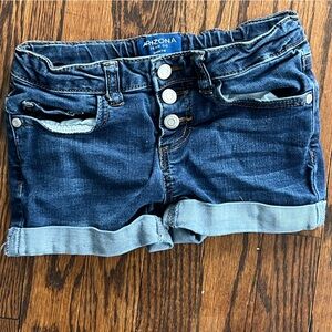 Arizona size 6 girls shorts cuffed denim